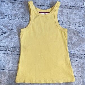 MOTHER “THE CHIN UPS TANK” IN YELLOW SIZE S